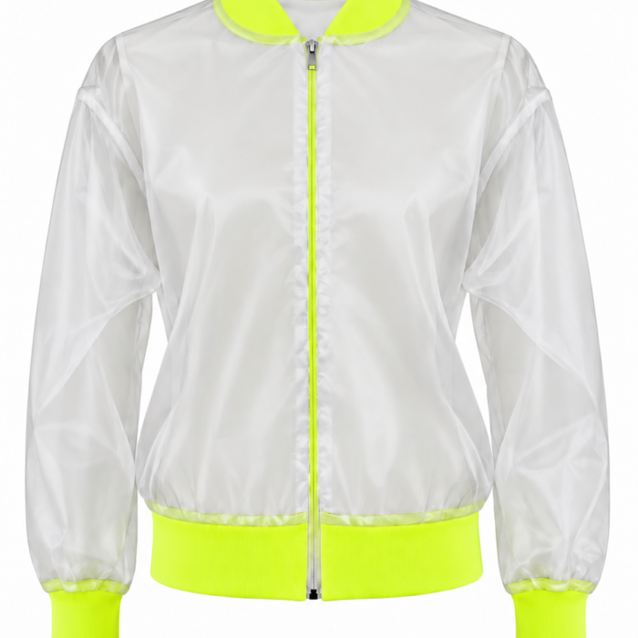 White Mist Organza Bomber